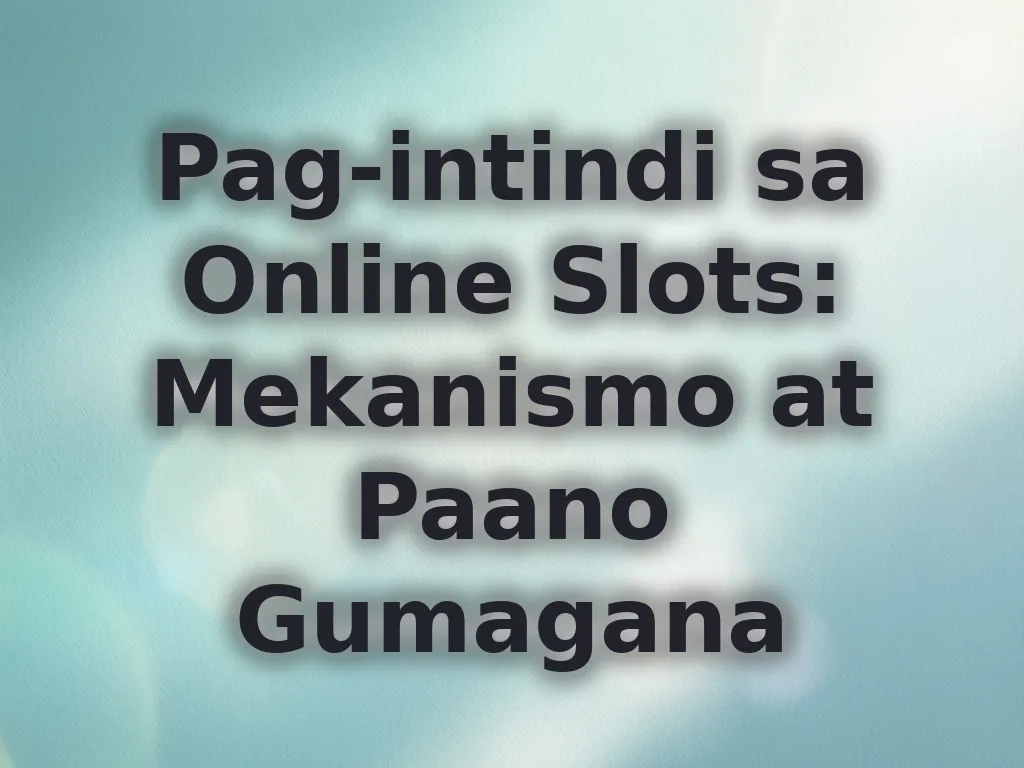 Slot mechanics explained